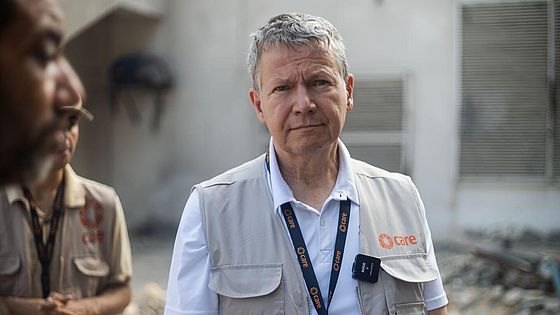 Portraitfoto von Karl-Otto Zentel in Gaza Portraitfoto von Karl-Otto Zentel, Generalsekretär von CARE Deutschland, in Gaza.